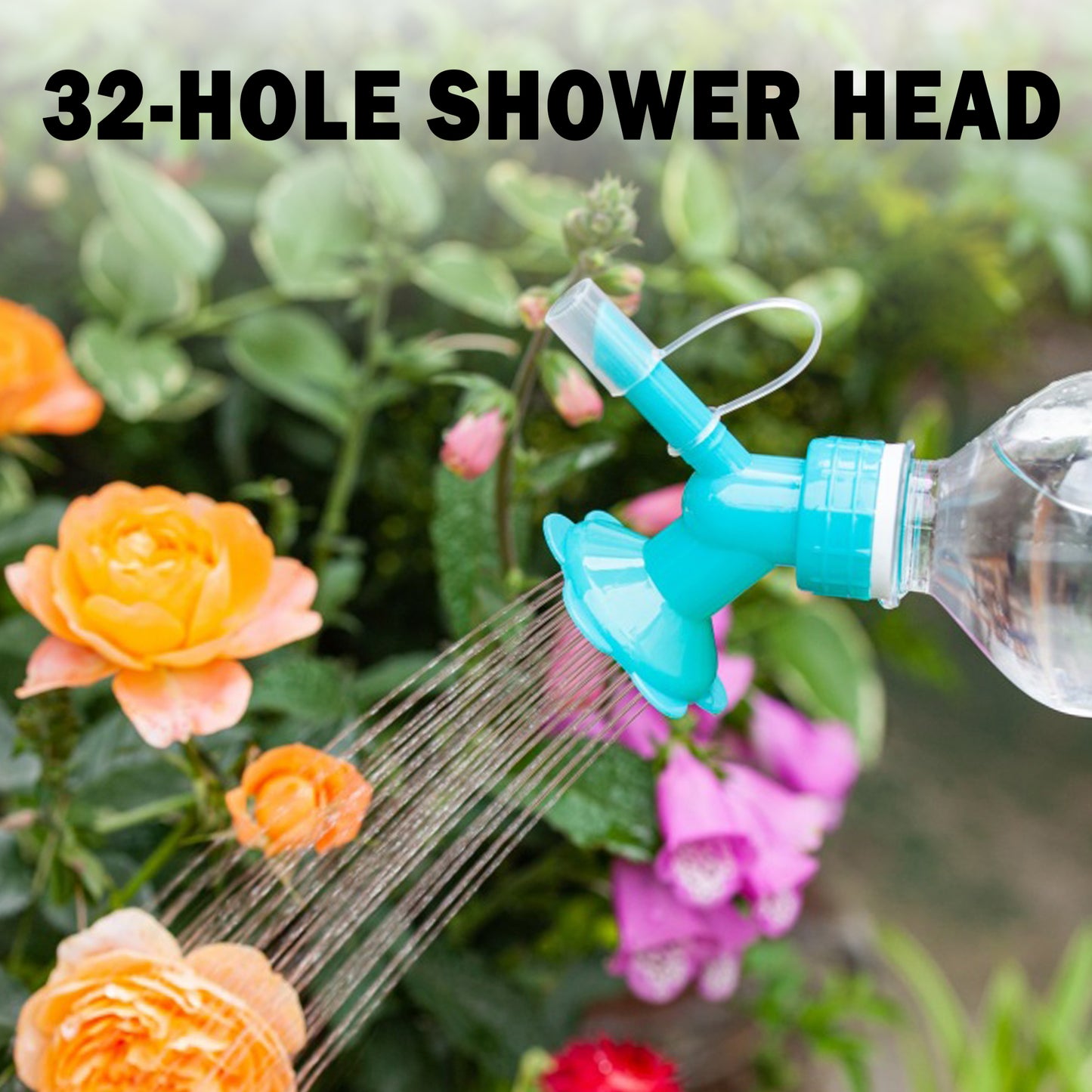 3 Counts Double Head Bottle Cap Sprinkler, Small Plastic Watering Spout for Indoor Pot Plant, Garden Bonsai Watering Tool, Mixed Color