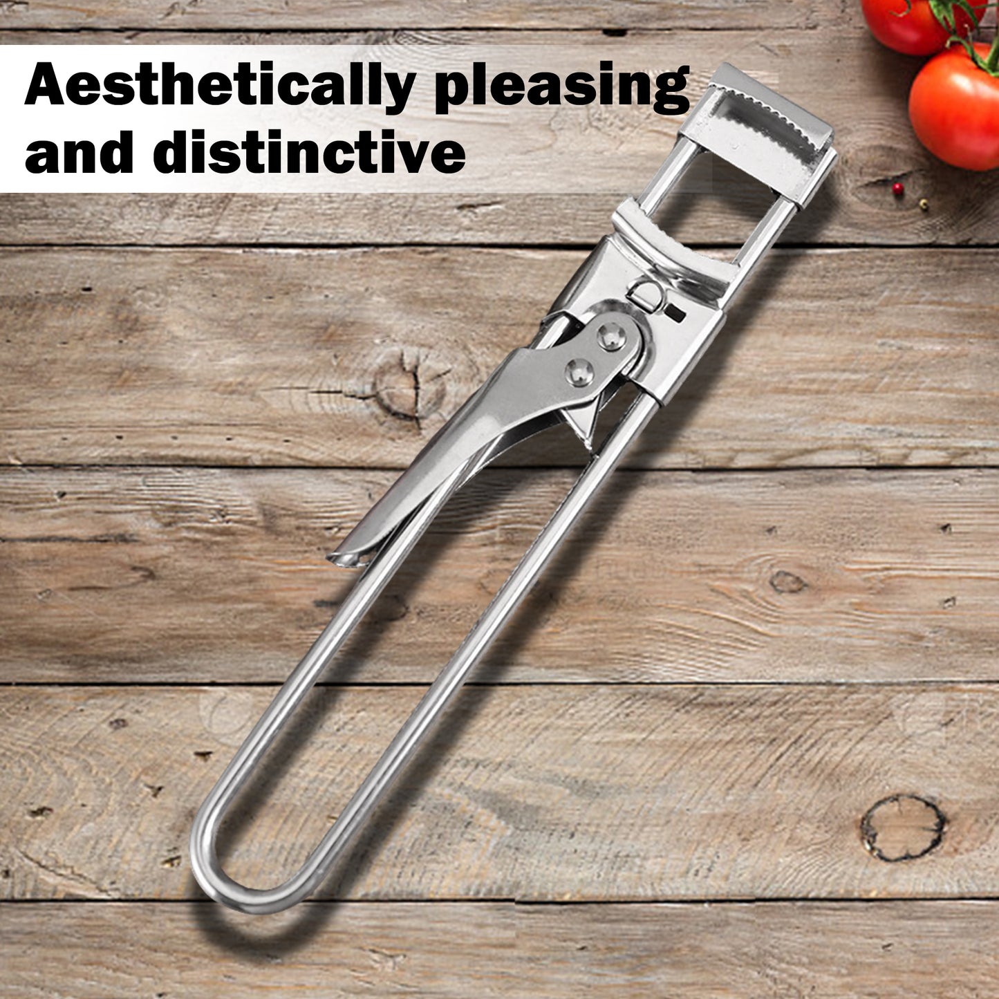 Jar Opener for Weak Hands, Multifunctional Adjustable Can Opener, Stainless Steel Jar Lid Opener Bottle Opener Tool for Seniors with Arthritis, Manual Jar Gripper for Kitchen