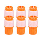 6 Counts Universal Tap Water Connector,  Orange Faucet Hose Adapter for indoor and outdoor use, Garden Watering Irrigation Tool