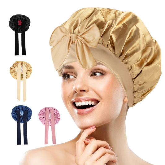 5.TK-双色浴帽带飘带-002棕