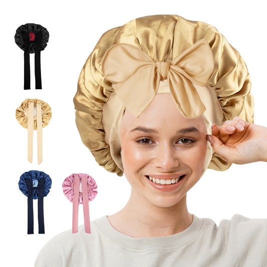 5.TK-双色浴帽带飘带-003棕