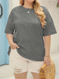 Womens Fashion Workout T Shirts Plus Size Tops Summer Clothes Short Sleeve Spring Tee