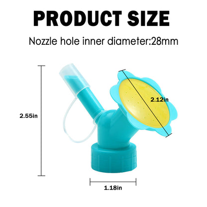 3 Counts Double Head Bottle Cap Sprinkler, Small Plastic Watering Spout for Indoor Pot Plant, Garden Bonsai Watering Tool, Mixed Color
