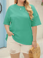 Womens Fashion Workout T Shirts Plus Size Tops Summer Clothes Short Sleeve Spring Tee